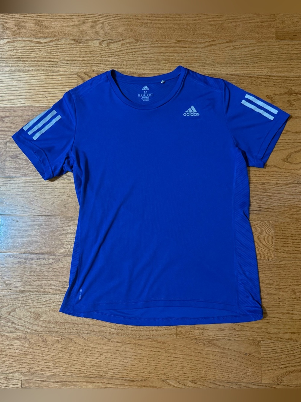Men’s Adidas Climacool Blue Athletic Short Sleeve T-Shirt - Size Medium